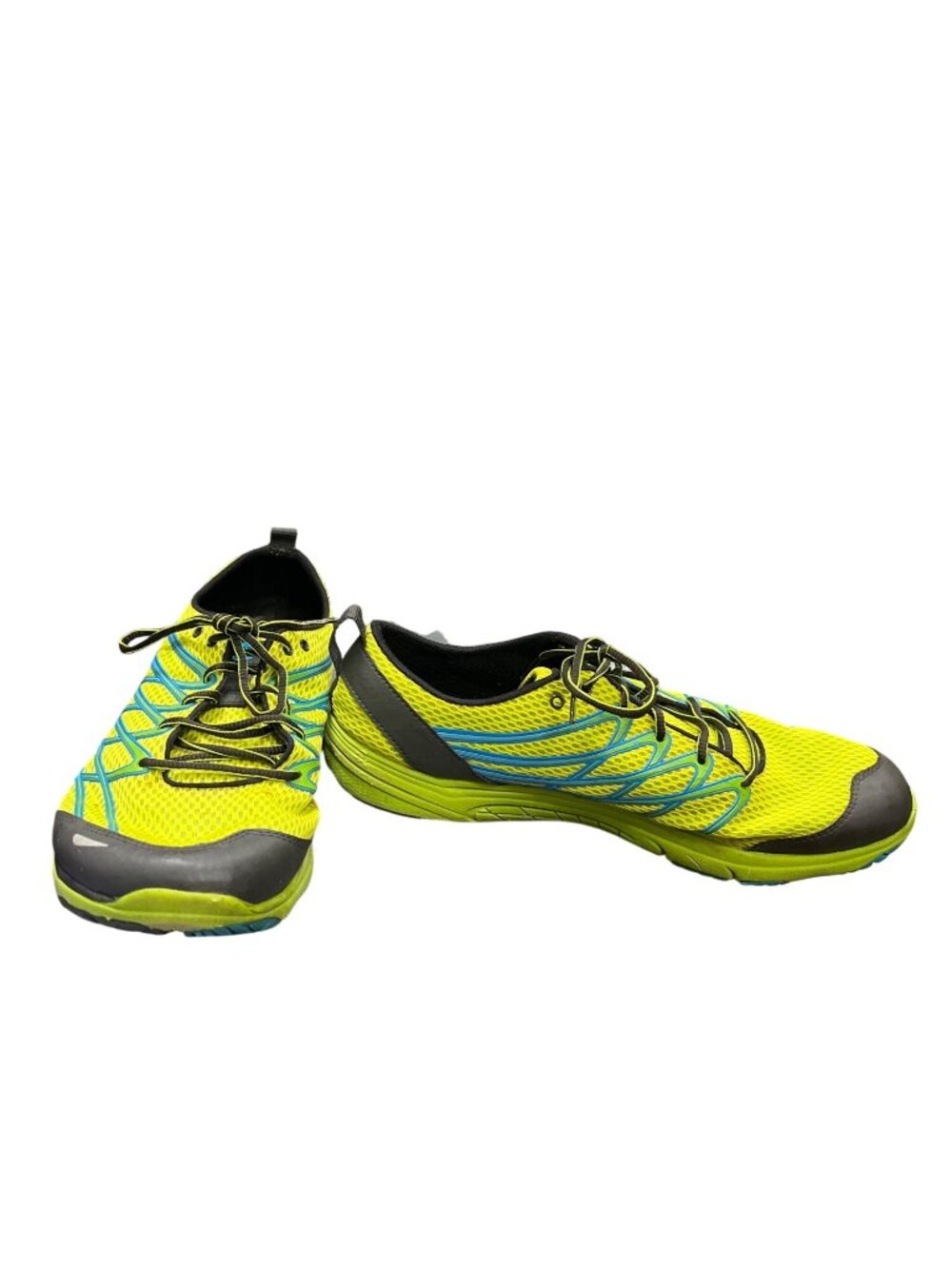 Merrell High Viz Blue Vibram mens yellow blue sneakers sz 11.5 SKU 10-070